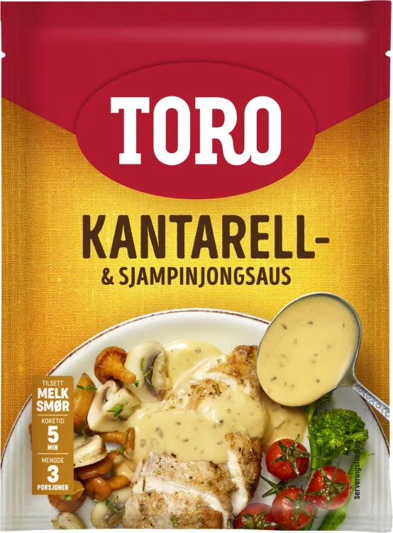 Kantarell & Sjampinjong Saus 23g Toro