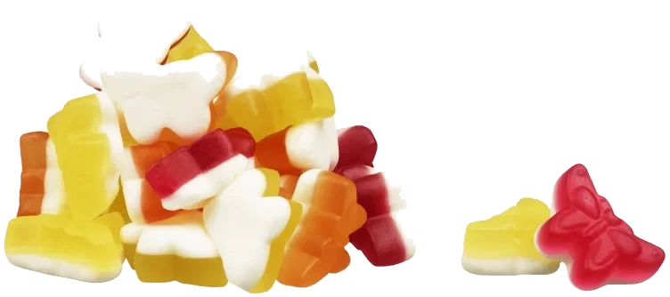 Duo Sommerfugl Vingummi 2x1,5kg Snop