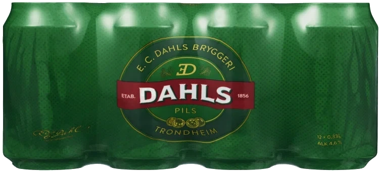 Dahls Pils 0,33lx12 boks