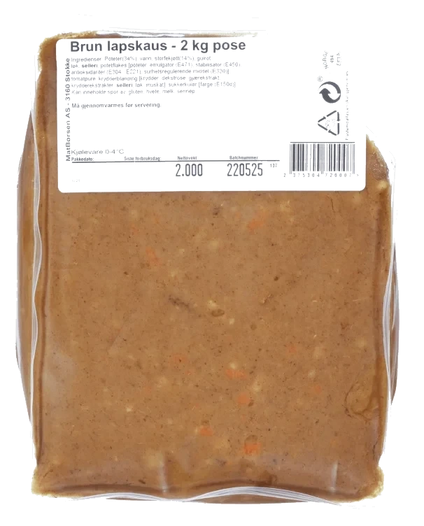 Lapskaus Brun Ca2kg Matbørsen