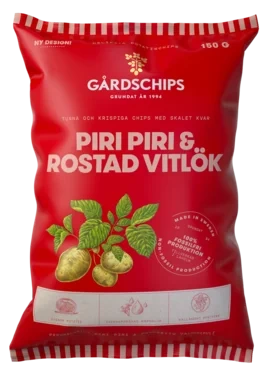 Potatischips med Piri Piri 150g Gårdschips