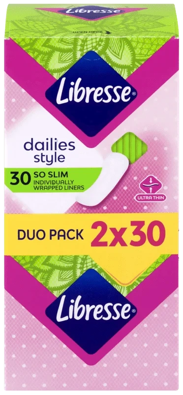 Libresse Truseinnlegg So Slim Duo 60stk