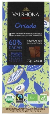 Mørk Sjokolade 60% Oriado 70g Valrhona