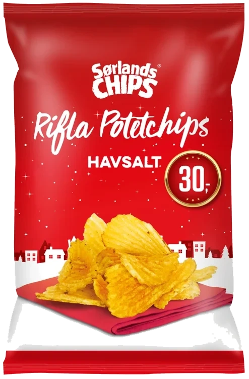 JULECHIPS HAVSALT 150 g Sørlandschips