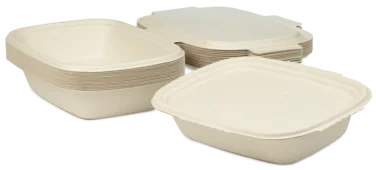 Boks Shield Bagasse Brun 1200ml