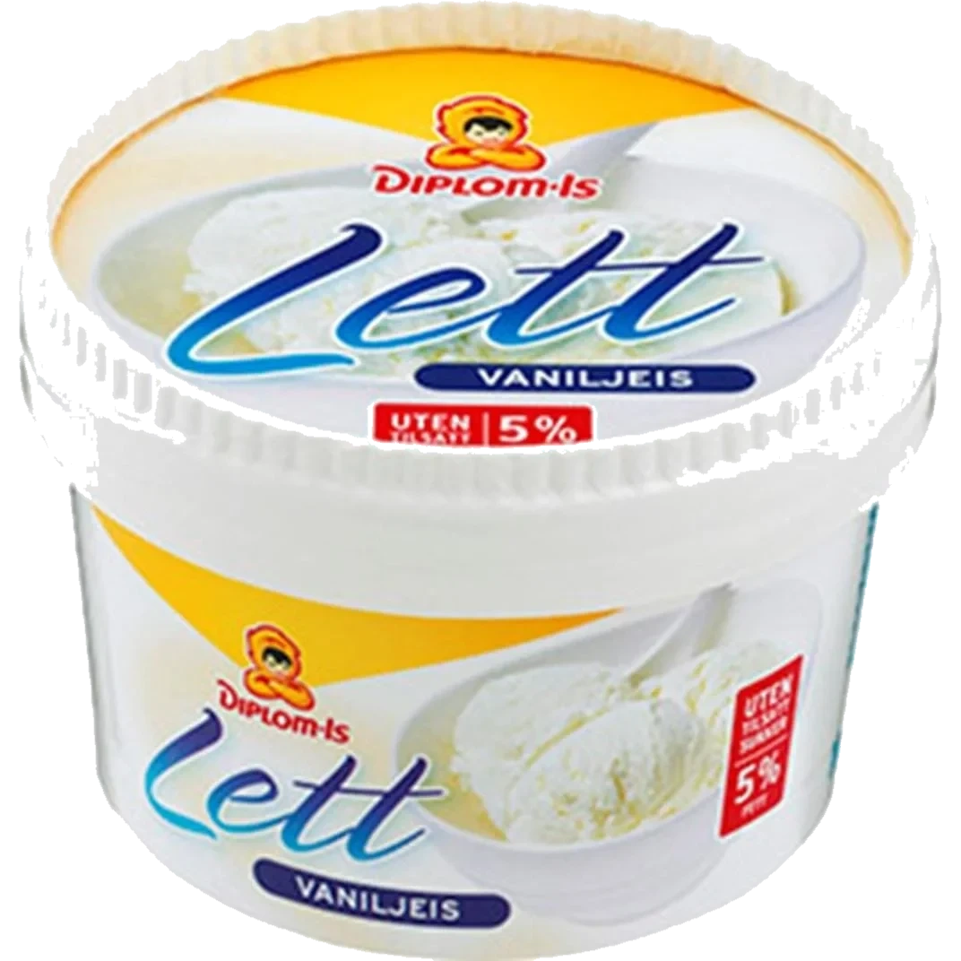 Lett-is Vanilje 120ml Diplom-is