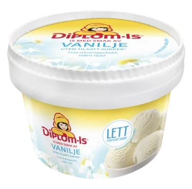 Lett-is Vanilje 120ml Diplom-is