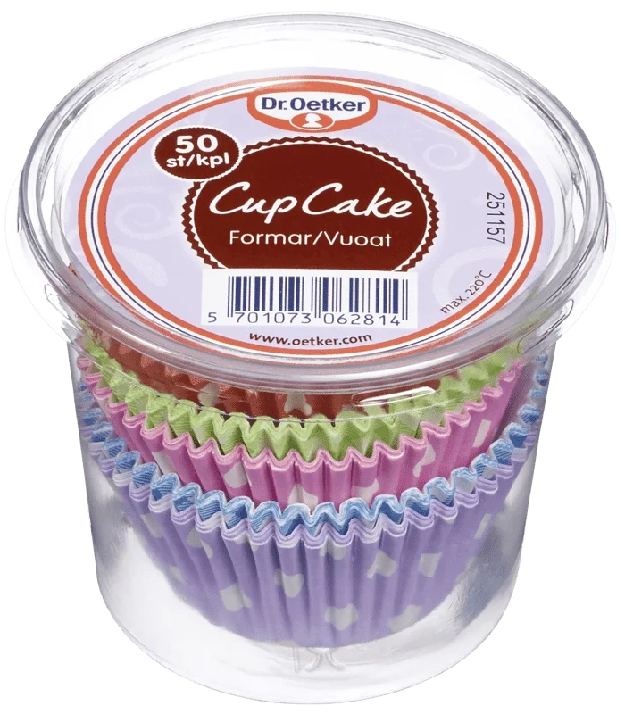 Dr. Oetker Muffinsformer Dekor 50stk
