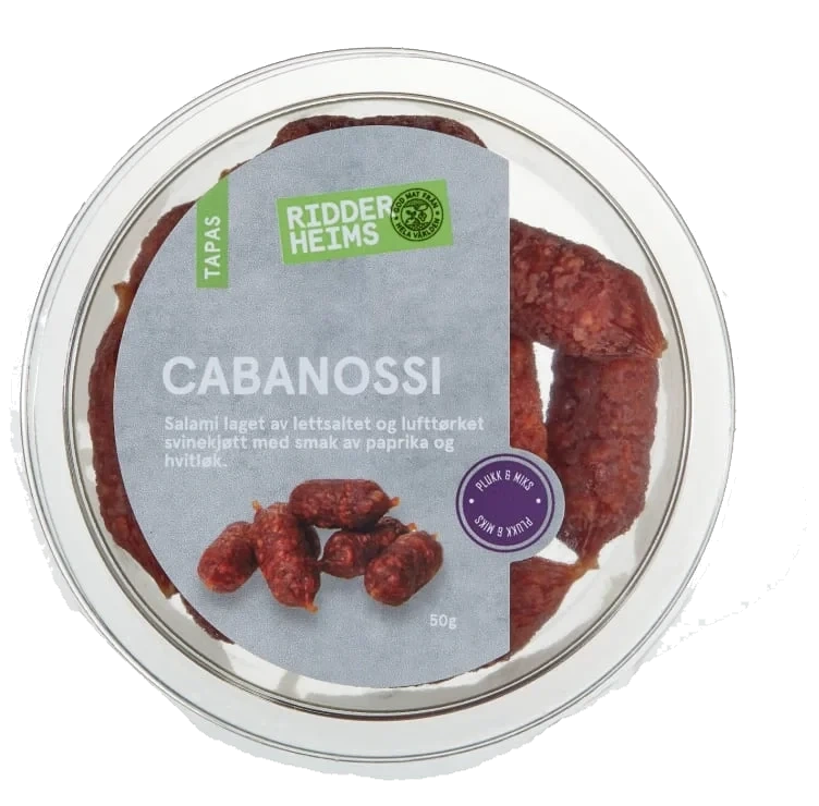 Cabanossi Paprika&Hvitløk 50g Ridderheims