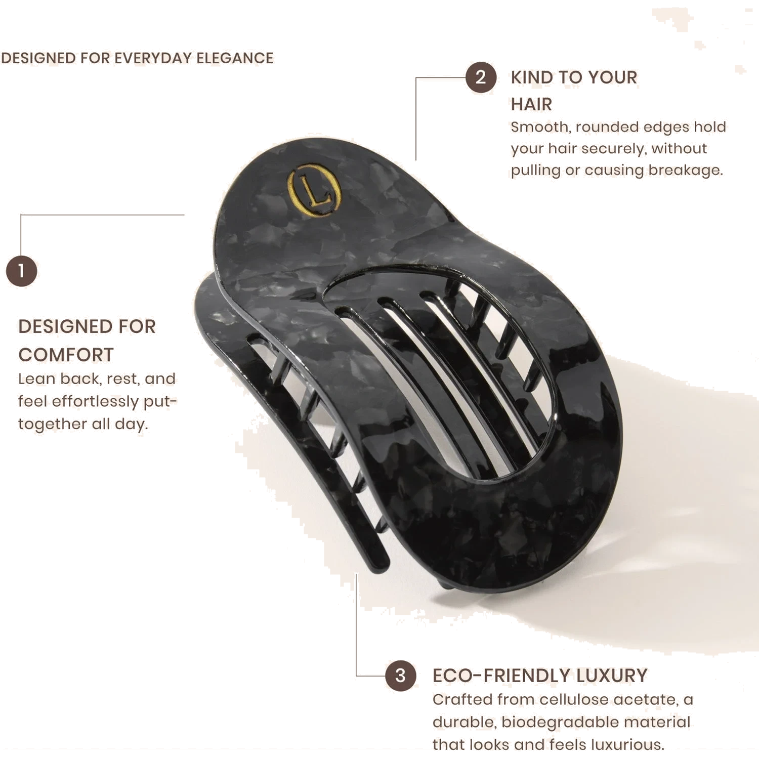 Lenoites Eco-Friendly Flat Hair Clip