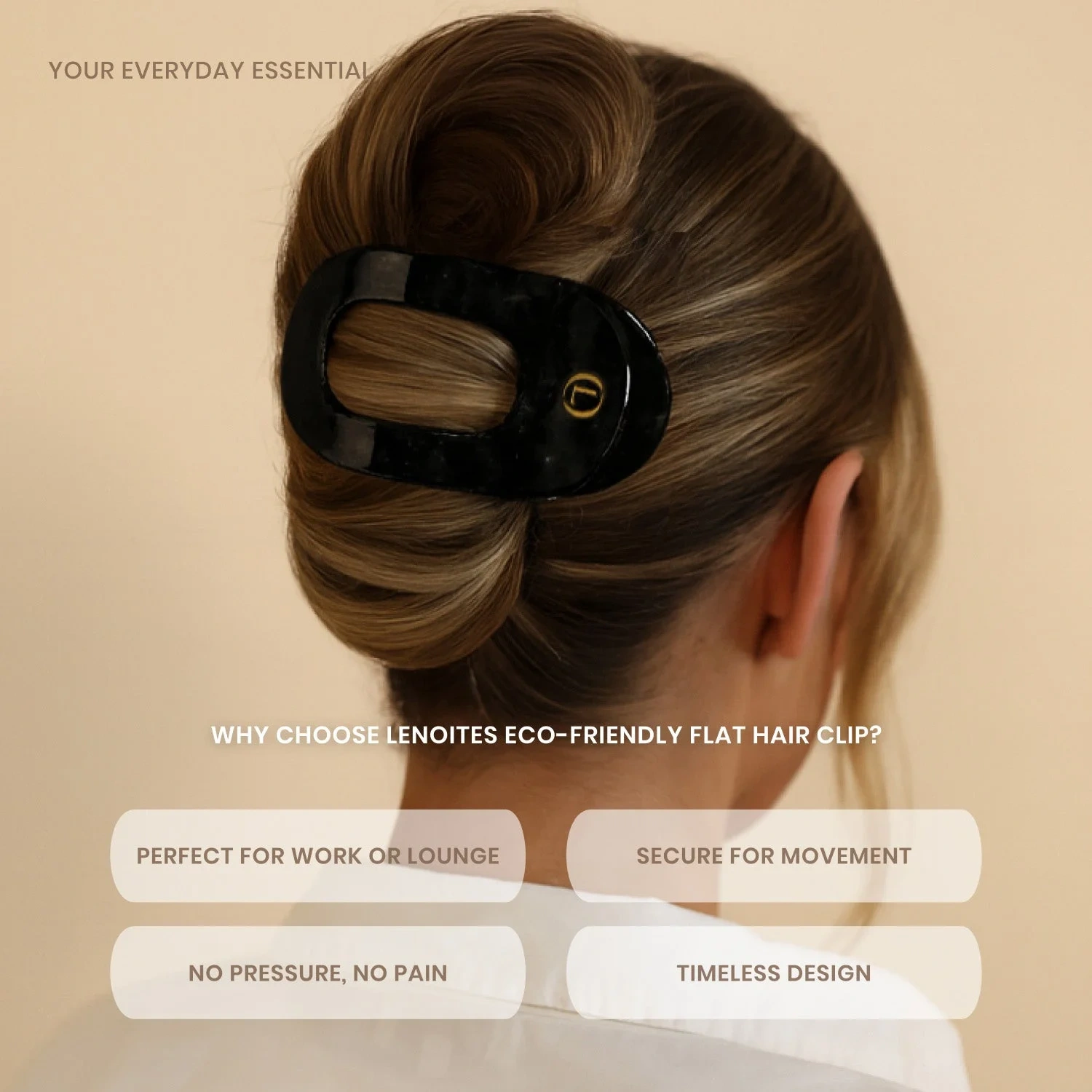 Lenoites Eco-Friendly Flat Hair Clip