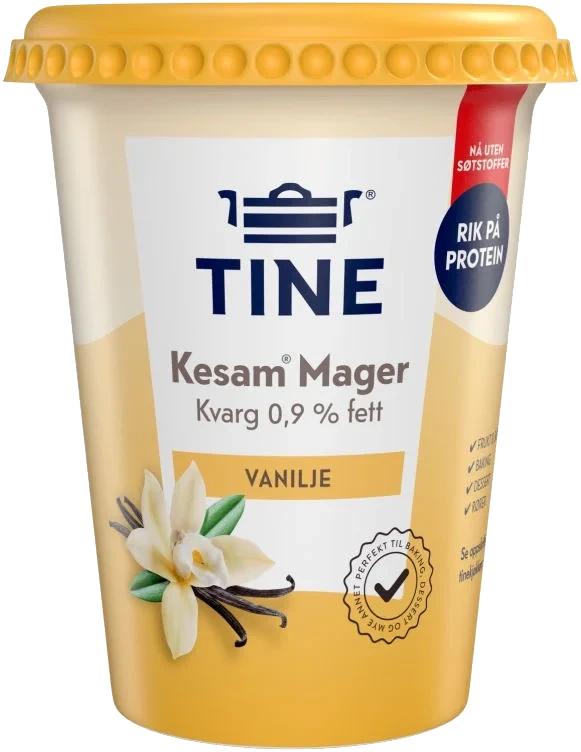 Mager Kesam Vanilje 420g Tine