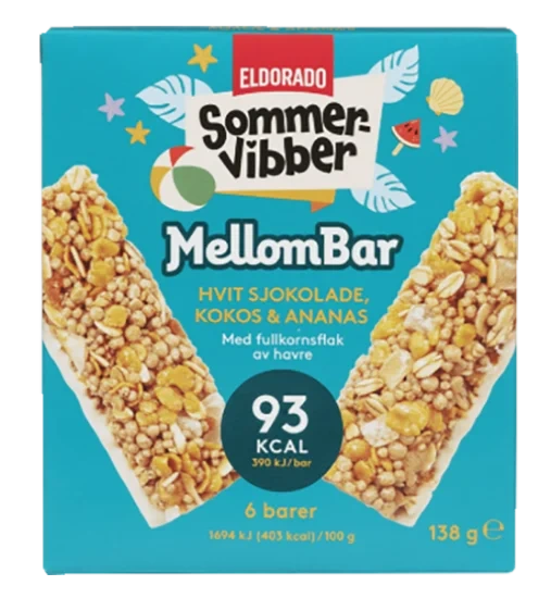 Mellombar Hvit Sjokolade & Kokos