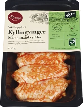 Grillspyd med Kyllingvinger Buffalo 200g