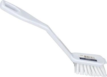 Oppvaskbørste 27cm Hvit Nylon/pp Stive Børstehår Skrapekant