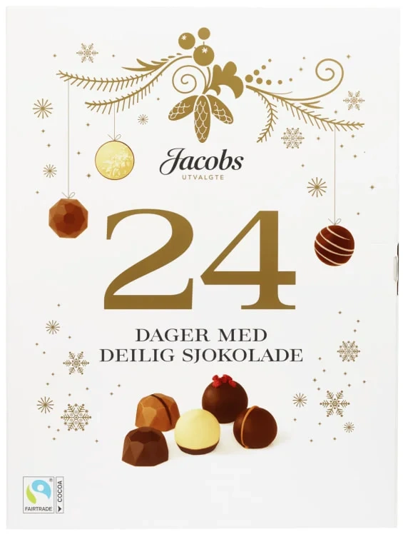 Adventskalender m/Sjokolade 255g Jacobs Utvalgte
