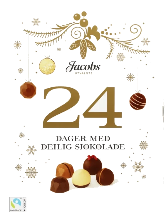 Adventskalender m/Sjokolade 255g Jacobs Utvalgte