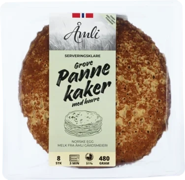 Grove Pannekaker m/Havre Ferdigstekte 8stk Åmli