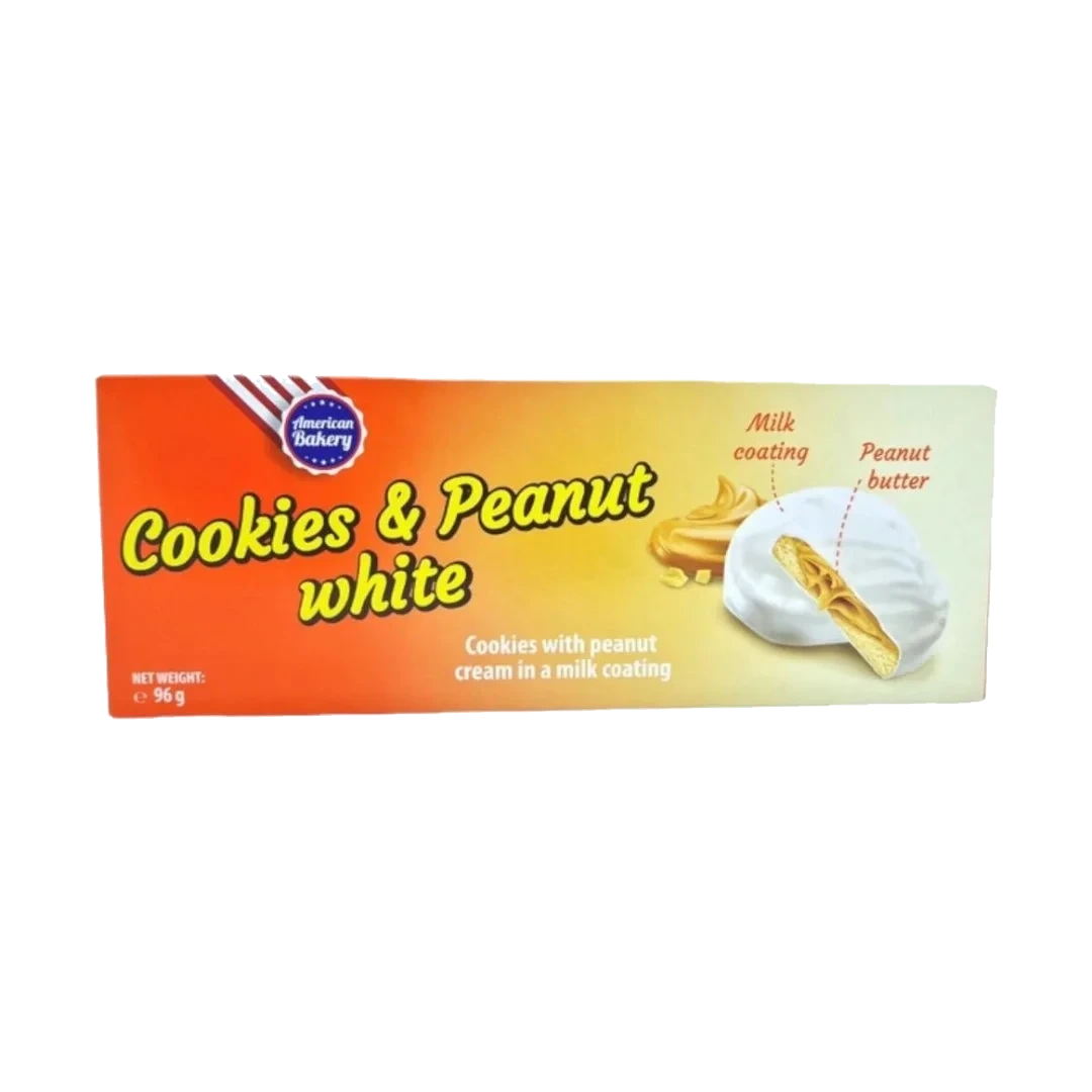 American Bakery Cookies & Peanut White 96 g