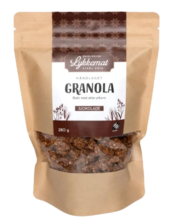 Granola m/Sjokolade 280g Lykkemat