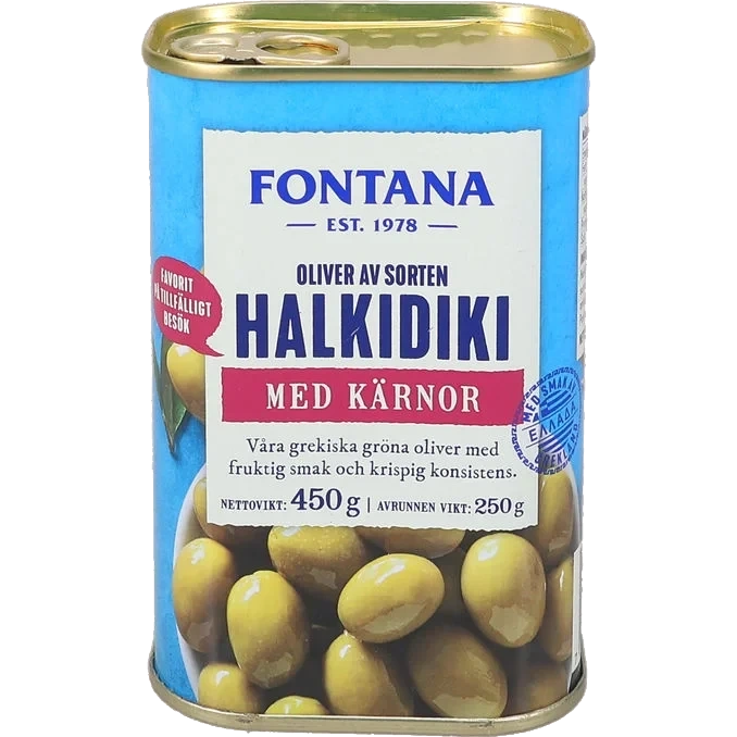 Halkidikioliver Med Kärnor