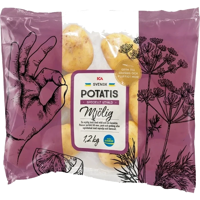 Mjölig potatis 1,2kg Klass 1 ICA
