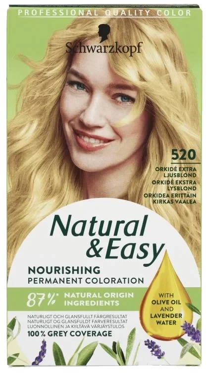 Natural & Easy 520 Orkidé Blond Hårfarge