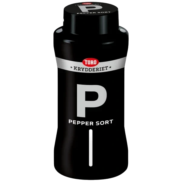 Pepper Sort Hel 430g Toro Krydder