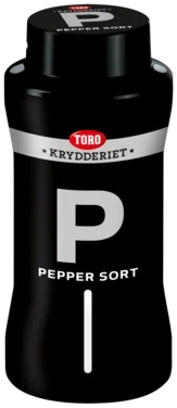 Pepper Sort Hel 430g Toro Krydder