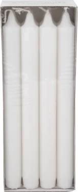 Kronelys Stearin Hvit 24cm 8stk Änglamark