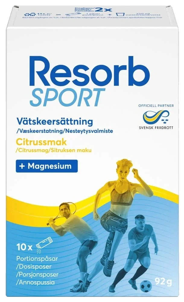 Sport Væskeerstatning med sitrussmak og magnesium