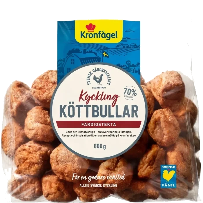 Kycklingköttbullar 800g Kronfågel