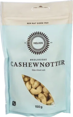 Cashewnøtter Økologisk 150g Helios