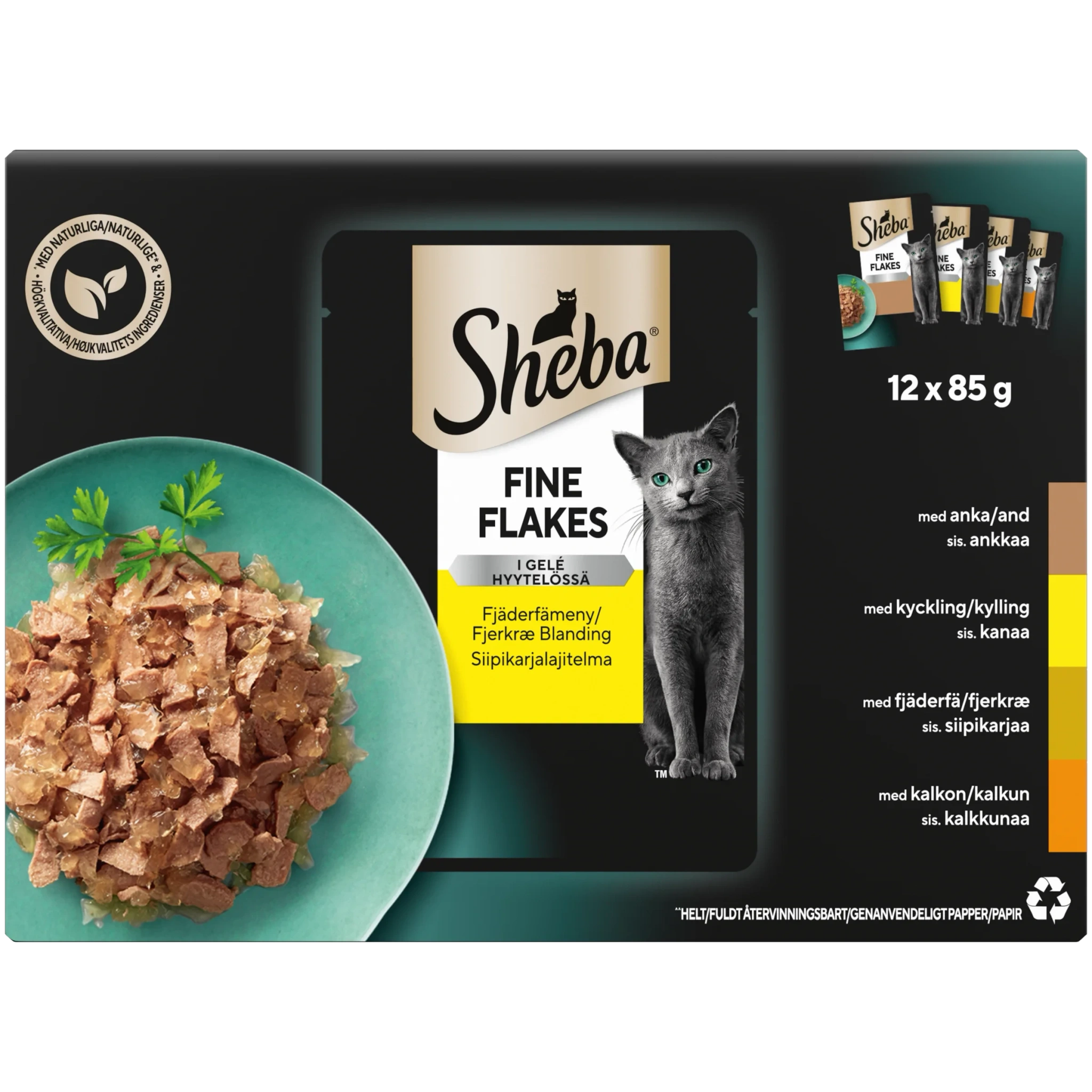 Kattmat Delikatesser Fågelkött 12-pack