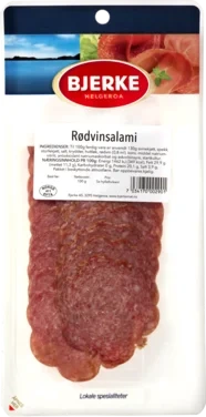 Rødvinsalami Skåret