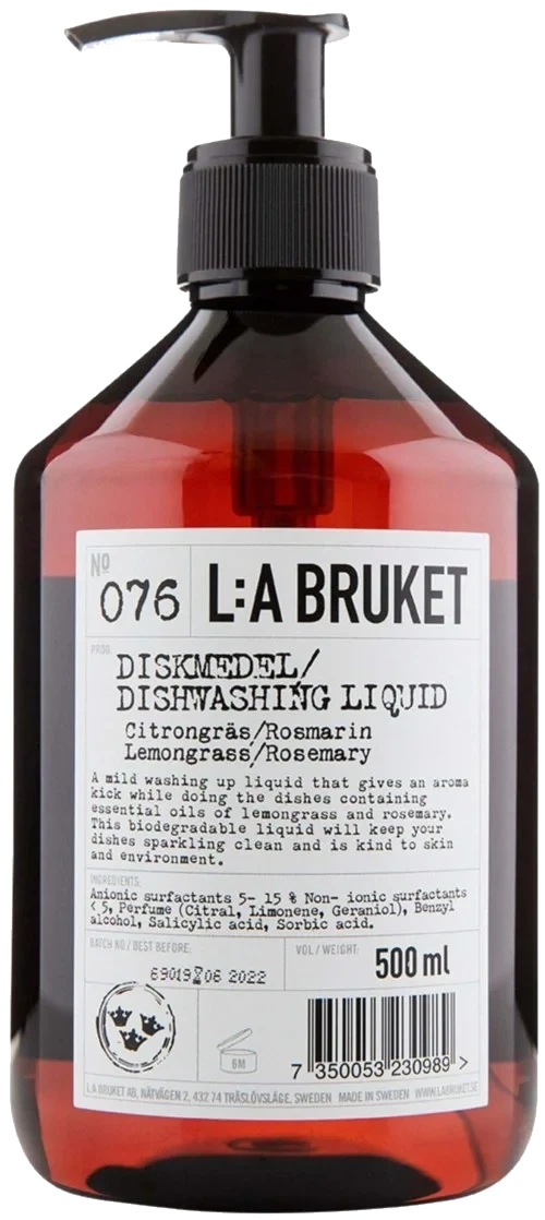 L:a Bruket Dishwashing Soap Lemongrass/Rosemary 500 ml