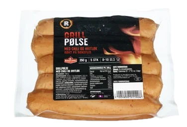 Grillpølse m/Chili og Hvitløk 350g