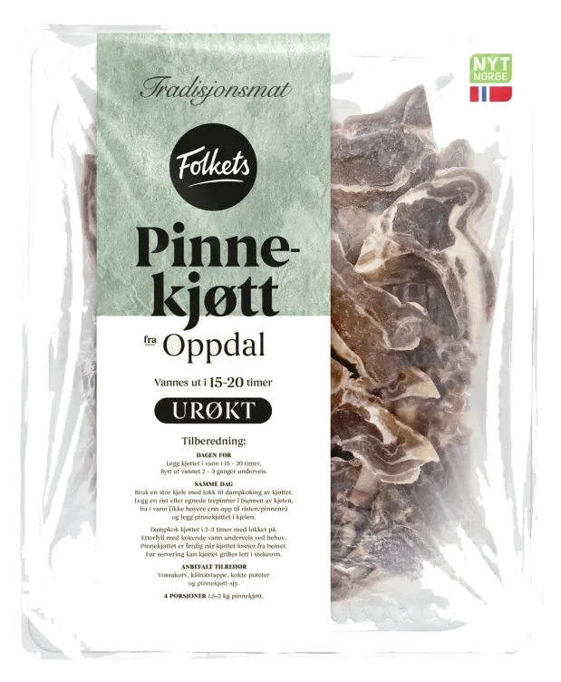 Pinnekjøtt Urøkt Oppdal Ca1,8kg Folkets