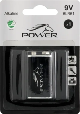 Horsepower 9v Batteri 1pk
