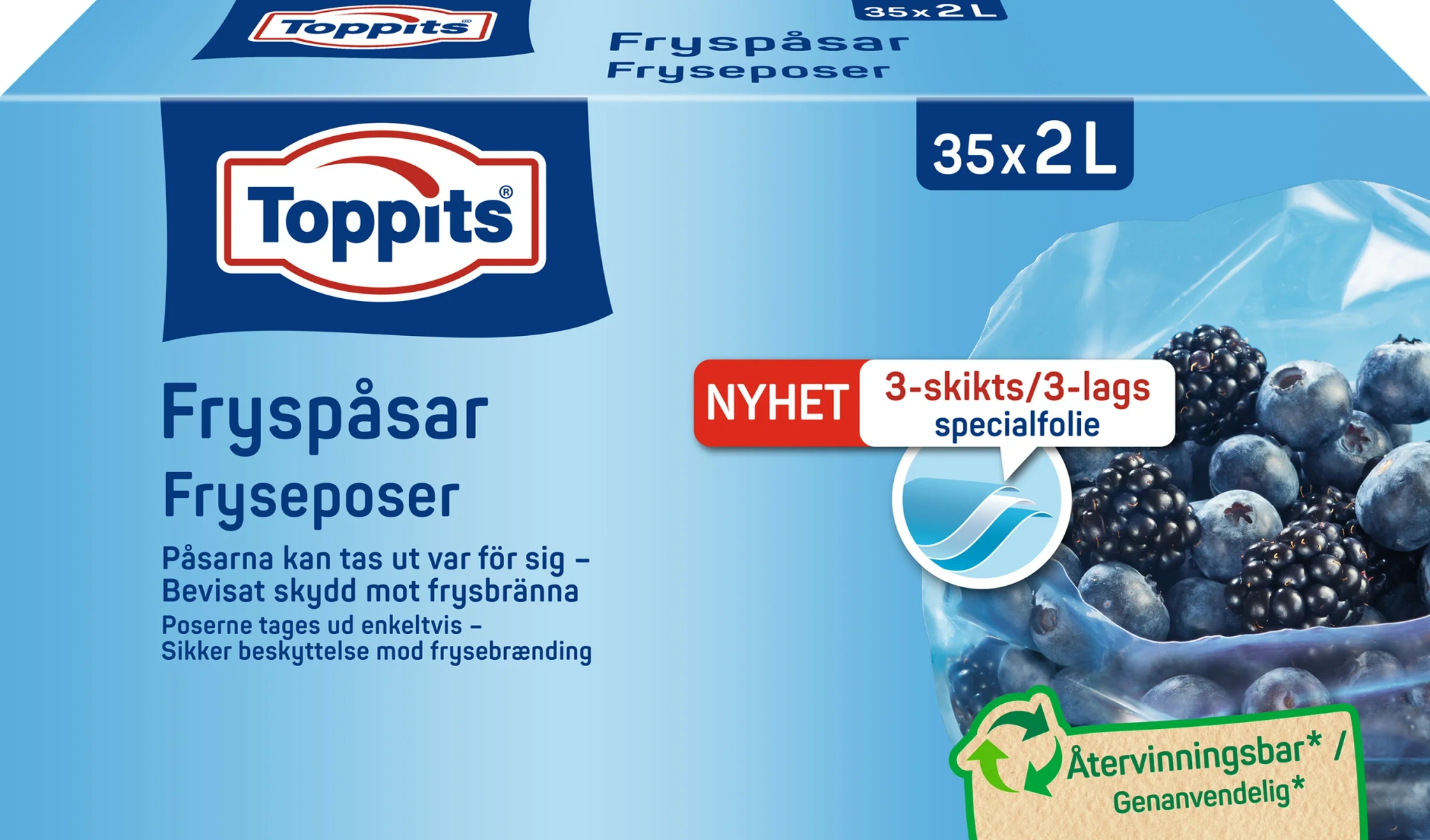 Fryspåsar 2 liter