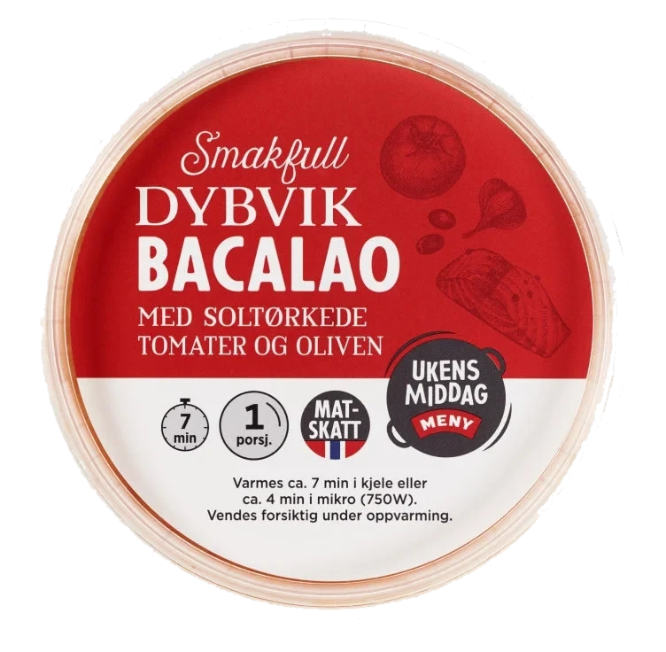 Bacalao m/Oliven Fersk 450g Dybvik