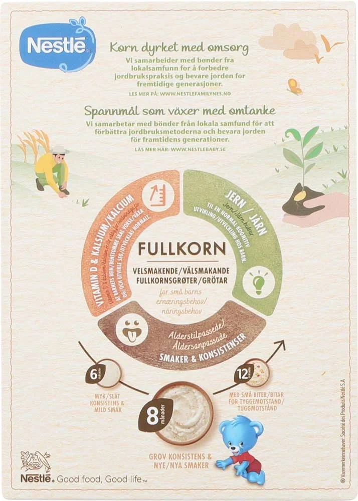 Min Fullkornsgrøt Mango og banan