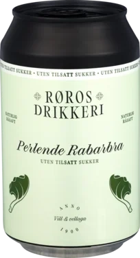 Perlende Rabarbradrikk uten Tilsatt Sukker 0,33l bx Røros Drikkeri