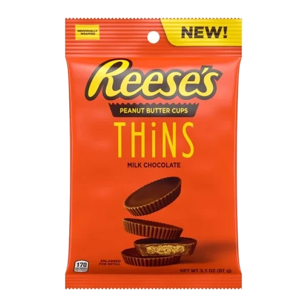 Reese's Peanut Butter Thins Milk Chocolate 87 g