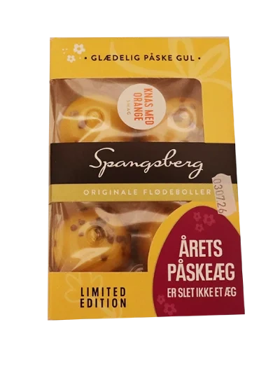 Flødeboller Orange 124g Spangsberg