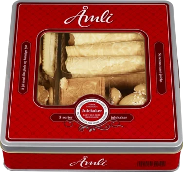 KAKEMESTEREN  AS Åmli Assorterte Julekaker 5 Sorter Åmli X 6 X 28