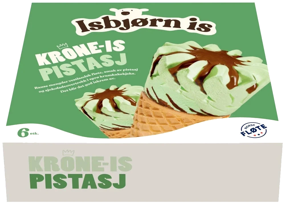 Krone-is med pistasj