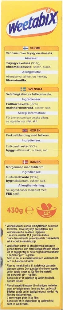 Weetabix Orginal 95% fullkorn