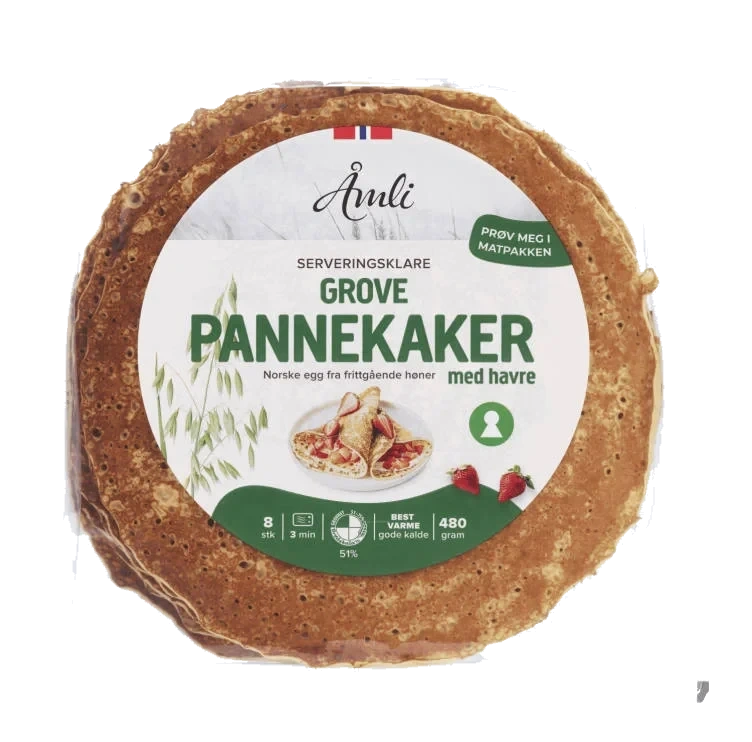 Pannekaker Grove Stekte 480g Åmli