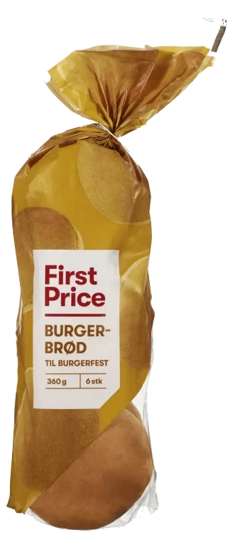 Burgerbrød 6stk 360g First Price